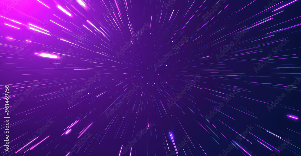 Poster abstract purple light trails background illustration with a sense of speed and motion. high quality 