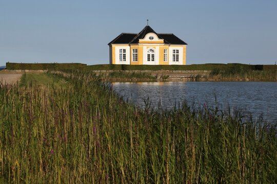 Tea pavilion at Valdemar's castle on the island of Tasinge near Svendborg in southern Denmark