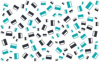 Colourful memphis pattern Abstract background for your Social Media Wallpaper