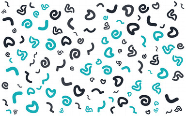 Colourful memphis pattern Abstract background for your Social Media Wallpaper