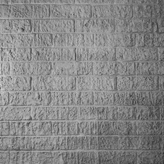 Gray Textured Brick Wall Square Close-Up Shot