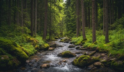 Serene Forest Stream