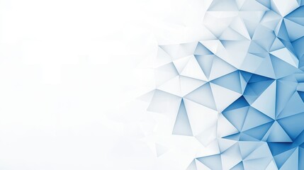 Abstract Blue Geometric Background  Triangular Pattern  Modern Design   D Illustration