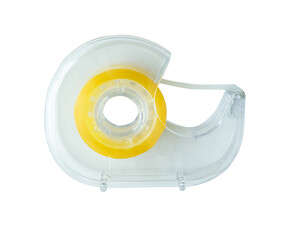 Adhesive tape dispenser with tape inside.