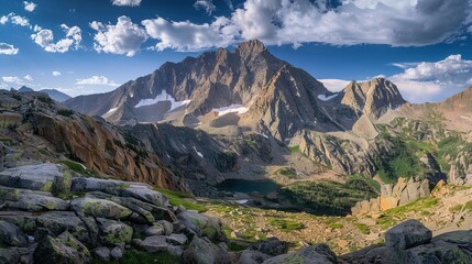 Majestic Mountain Landscape with a Serene Lake