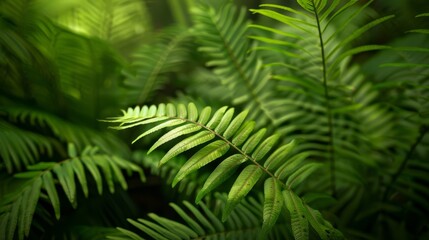  A tight shot of a verdant plant, brimming with numerous leaves in the foreground, while the background softly blurs with more foliage