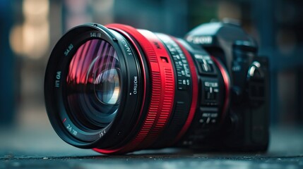 Professional Camera Lens Close Up