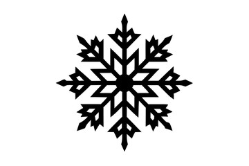 Snowflake variations icon collection. Snowflakes white ice crystal on white background. Winter symbol. Christmas logo sign.