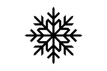 Snowflake variations icon collection. Snowflakes white ice crystal on white background. Winter symbol. Christmas logo sign.