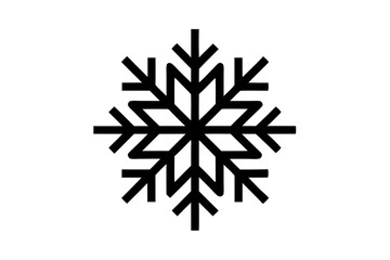 Snowflake variations icon collection. Snowflakes white ice crystal on white background. Winter symbol. Christmas logo sign.