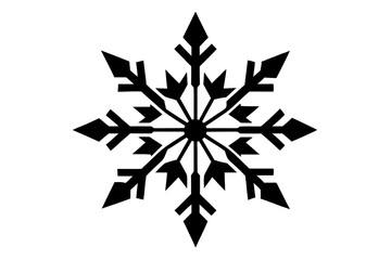 Snowflake variations icon collection. Snowflakes white ice crystal on white background. Winter symbol. Christmas logo sign.