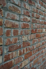 Brown brick block wall seamless pattern texture background, Red brick wall pattern surface, Realistic brick pattern backdrop