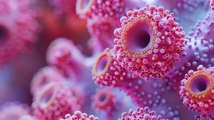 Abstract Pink Organic Form