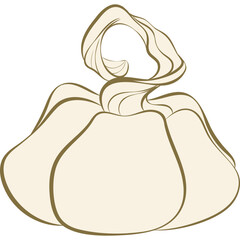 pumpkin gold outline