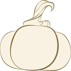 pumpkin gold outline