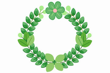 green laurel wreath