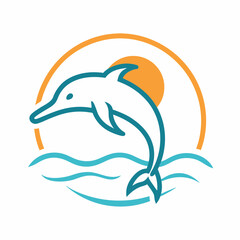 Naklejka premium Featuring a clean and simple line art logo