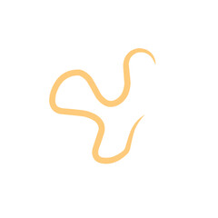 Obraz premium intestinal parasitic worm element vector