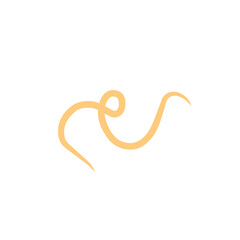 Obraz premium intestinal parasitic worm element vector