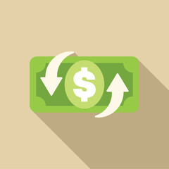 Concept of money circulation, income and expenses, financial crisis and bankruptcy