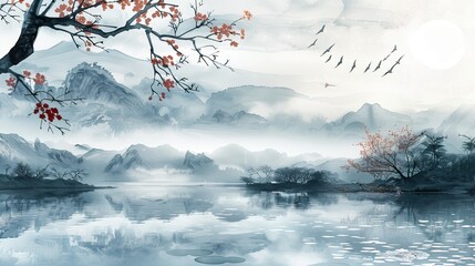 Serene Mountain Landscape