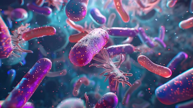 Microscopic View of Bacteria