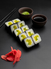 Kappa maki on a black background © rustam