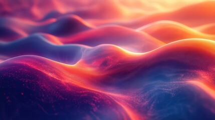 Fototapeta premium dynamic 3d visualization of pulsating geometric shapes responding to audio vibrant colors morph and flow in sync with imaginary music futuristic and mesmerizing composition