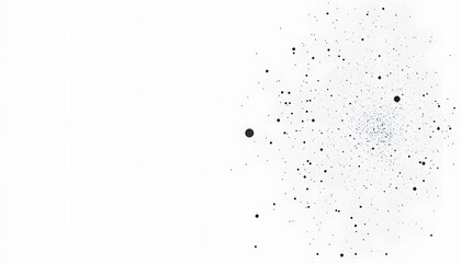 A large expanse of blank space with just a tiny dot or small shape in the corner, emphasizing minimalism