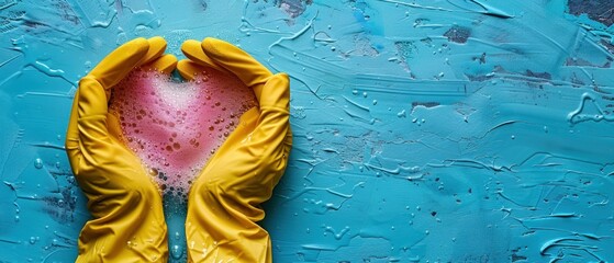 Love in Cleaning Gloves