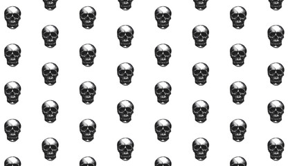 Skulls Pattern for printing on textiles or wrapping paper