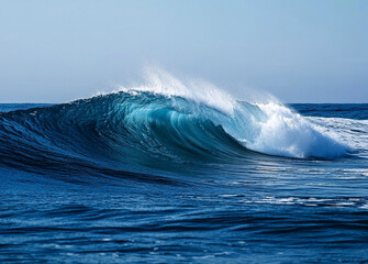 a beautiful wave in the pacific ocean