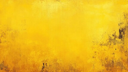 Bold, solid yellow background with a vintage, distressed effect, adding character and depth to your project
