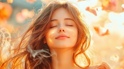 Fototapeta premium Golden Hour Serenity.