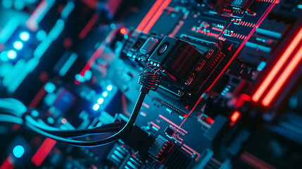 Fototapeta premium electric network