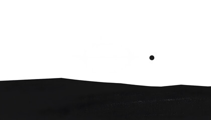 Obraz premium A large expanse of blank space with just a tiny dot or small shape in the corner, emphasizing minimalism