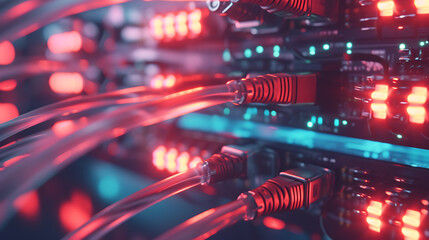 Obraz premium electric network