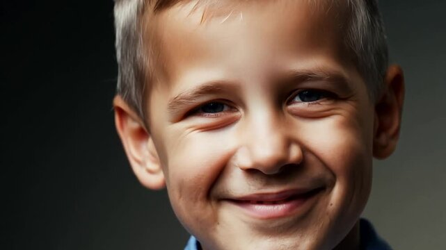 A quick time-lapse portrait shot of an aging boy becoming a grandfather.