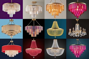 Artistic Array of Vibrant Chandelier Lamps for Chic Home D�cor