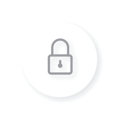 lock screen symbol vector locked icon