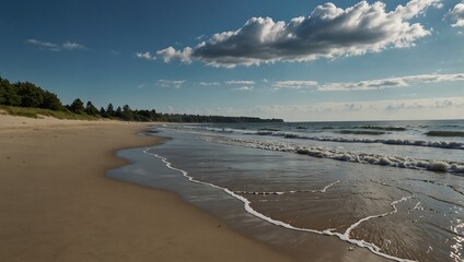 Obraz premium beach in winter