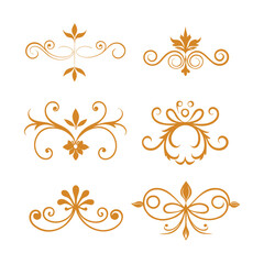 Stunning vintage decorative elements vector. Perfect for adding an elegant touch to designs, invitations, crafts, and vintage-themed projects.