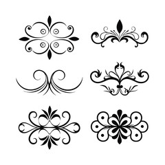 Stunning vintage decorative elements vector. Perfect for adding an elegant touch to designs, invitations, crafts, and vintage-themed projects.