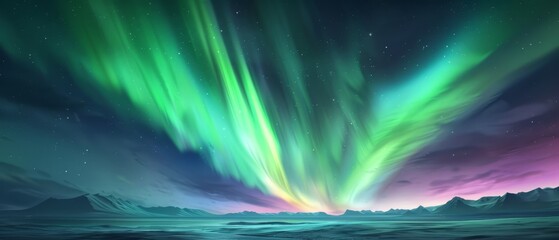 Green and purple aurora,.Aurora, aurora, aurora, aurora,.Aurora,