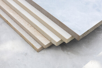 Porcelain stoneware factory produces a variety of tile thicknesses and size