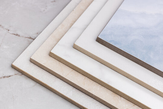 Tile of factory manufacturing porcelain stoneware panels cut to size