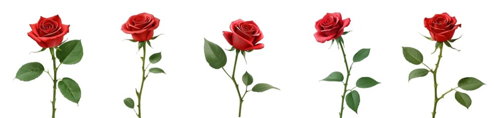 collection of red roses (PNG)