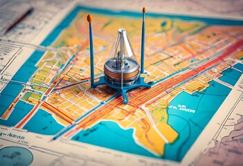 detailed view of rover on the map, detailed map