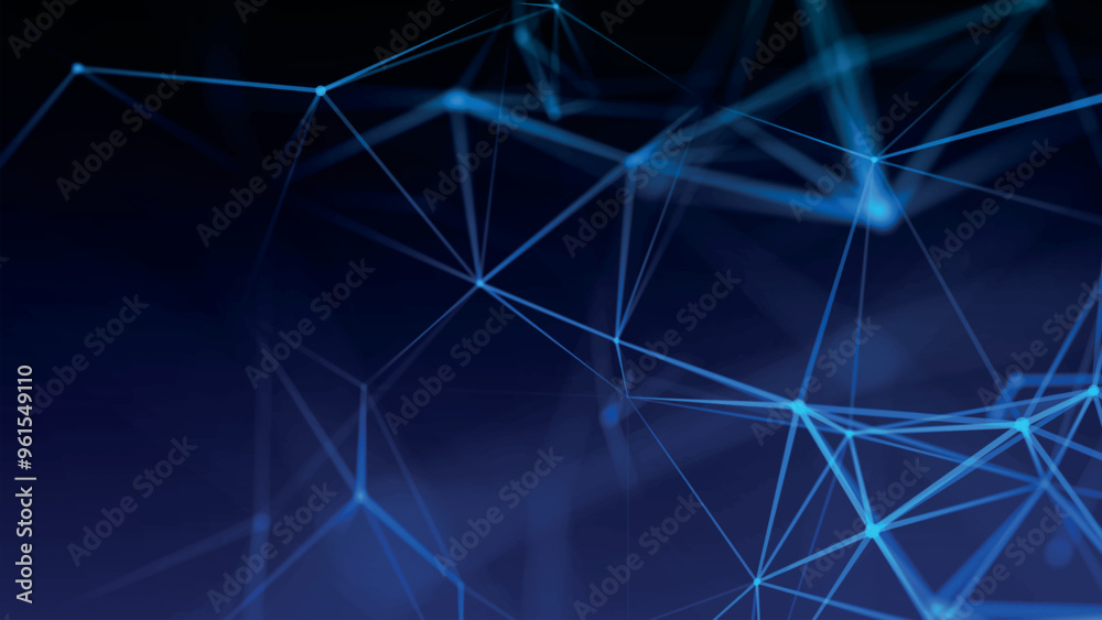 Poster abstract background with connecting dots and lines. network connection structure. plexus effect. 3d 