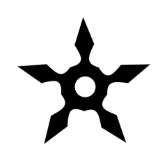 star shuriken icon vector with trendy design. ninja shuriken icon © Fitri